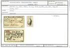 Karteikarte zum Holotyp von Cristellaria (Marginulina) ampla Karrer, 1877